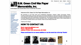 What Bmgcivilwar.net website looked like in 2020 (3 years ago)