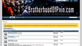 What Brotherhoodofpain.com website looked like in 2020 (5 years ago)