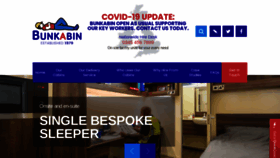 What Bunkabin.co.uk website looked like in 2020 (3 years ago)