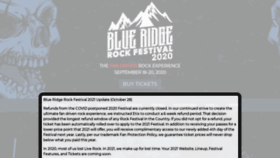 What Blueridgerockfest.com website looked like in 2020 (3 years ago)