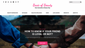 What Basicofbeauty.com website looked like in 2020 (3 years ago)