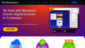 What Blendspace.com website looked like in 2020 (3 years ago)