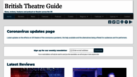 What Britishtheatreguide.info website looked like in 2020 (3 years ago)