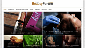 What Beauty-forum.pl website looked like in 2020 (3 years ago)