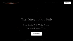 What Bodyrubatwallstreet.com website looked like in 2020 (3 years ago)