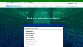 What Bookyourstudy.com website looked like in 2020 (3 years ago)