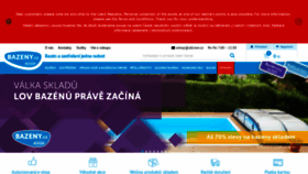 What Bazeny.cz website looked like in 2020 (3 years ago)