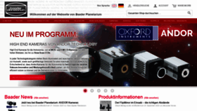 What Baader-planetarium.de website looked like in 2020 (3 years ago)