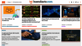 What Buendiario.com website looked like in 2020 (3 years ago)