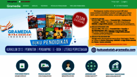 What Bukusekolah.gramedia.com website looked like in 2020 (3 years ago)