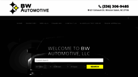 What Bwautomotive.com website looked like in 2020 (3 years ago)