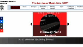 What Bellevillephilharmonic.org website looked like in 2020 (3 years ago)
