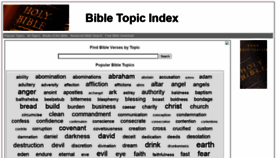 What Bibletopicindex.com website looked like in 2020 (3 years ago)