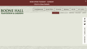 What Boonehallplantation.com website looked like in 2020 (3 years ago)