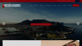 What Britcham.co.za website looked like in 2020 (3 years ago)