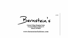 What Bernsteinsfashions.com website looked like in 2020 (3 years ago)