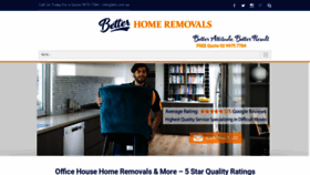 What Betterhomeremovals.com.au website looked like in 2020 (3 years ago)