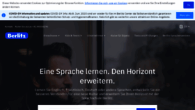 What Berlitz.ch website looked like in 2020 (3 years ago)