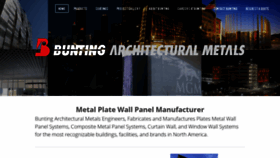 What Buntingarchitecturalmetals.com website looked like in 2020 (3 years ago)
