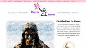 What Blogsbychristianwomen.com website looked like in 2020 (3 years ago)
