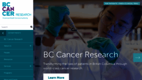 What Bccrc.ca website looked like in 2020 (3 years ago)
