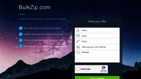 What Bulkzip.com website looked like in 2020 (3 years ago)