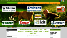What Bella-krmiva.cz website looked like in 2020 (3 years ago)