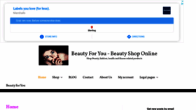 What Beauty4youstore.com website looked like in 2020 (3 years ago)