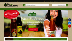 What Bioshop.si website looked like in 2020 (3 years ago)