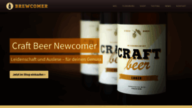 What Brewcomer.com website looked like in 2020 (3 years ago)