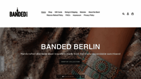 What Banded-berlin.com website looked like in 2020 (3 years ago)