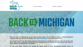 What Back2michigan.com website looked like in 2020 (3 years ago)