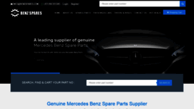 What Benzspares.com website looked like in 2020 (3 years ago)