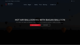 What Bagan-balloon.com website looked like in 2020 (3 years ago)