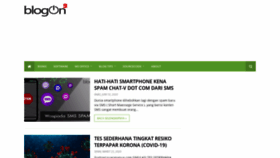 What Blogon.id website looked like in 2020 (3 years ago)