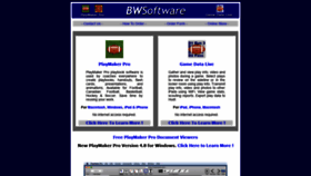 What Bwsoftware.com website looked like in 2020 (3 years ago)