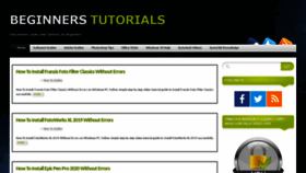 What Beginners-tutorials.info website looked like in 2020 (3 years ago)