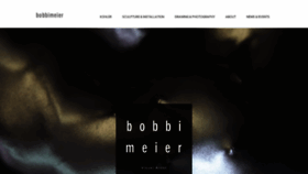 What Bobbimeier.com website looked like in 2020 (3 years ago)
