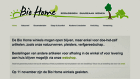 What Biohome.be website looked like in 2020 (3 years ago)