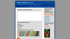 What Balancebraces.com website looked like in 2020 (3 years ago)