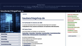 What Baubeschlagshop.de website looked like in 2020 (3 years ago)