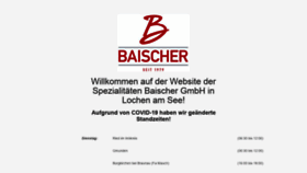 What Baischer.at website looked like in 2020 (3 years ago)