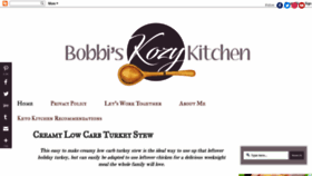 What Bobbiskozykitchen.com website looked like in 2020 (3 years ago)