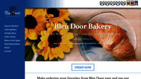 What Bleudoorbakery.com website looked like in 2020 (4 years ago)