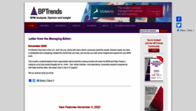 What Bptrends.com website looked like in 2020 (3 years ago)