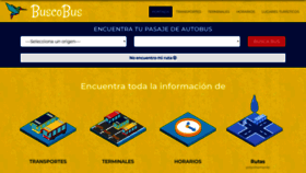 What Buscobus.ec website looked like in 2020 (3 years ago)