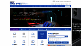 What Blueweb.co.kr website looked like in 2020 (3 years ago)