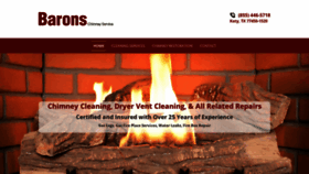 What Baronschimneyservice.net website looked like in 2020 (4 years ago)