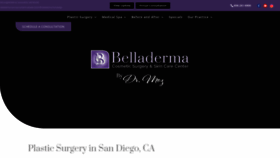 What Belladerma.com website looked like in 2020 (3 years ago)