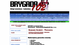 What Brygada102.pl website looked like in 2020 (4 years ago)